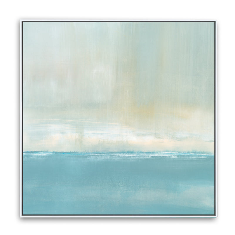 Misty Waters Canvas White Frame